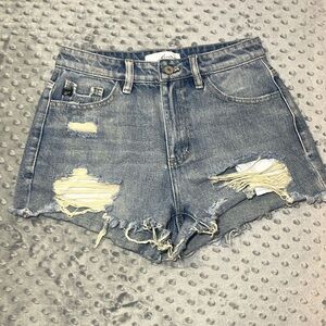KanCan Denim Frayed cut off Shorts Small